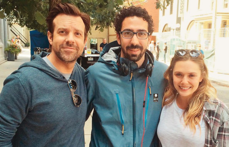 Mauro Mueller (centre) avec Jason Sudeikis et Elizabeth Olsen Mauro Mueller (centre) avec Jason Sudeikis et Elizabeth Olsen